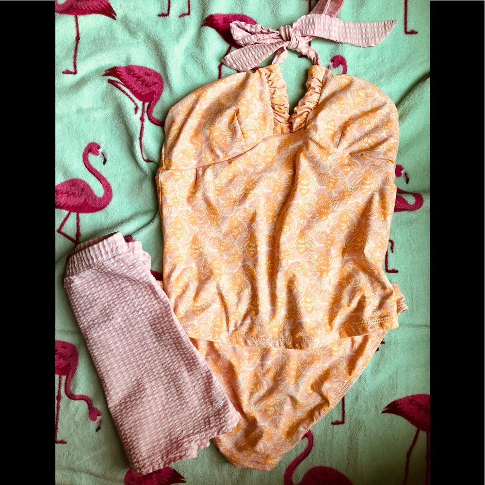 Lily Pulitzer Bumble Bee Tankini and Cover-up